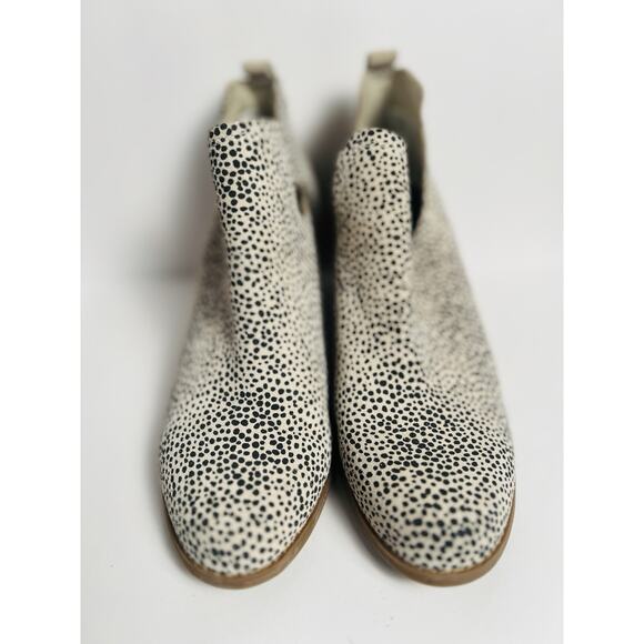 Suede Cheetah Print TOMS Sz 9 Womens Kallie Wedge Bootie Shoe Boot Boho - Picture 4 of 11